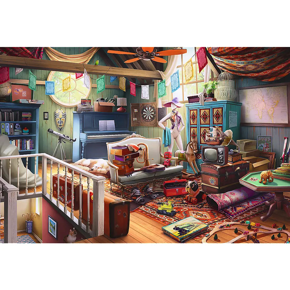 Treasures in the Attic 501-Piece Wooden Puzzle