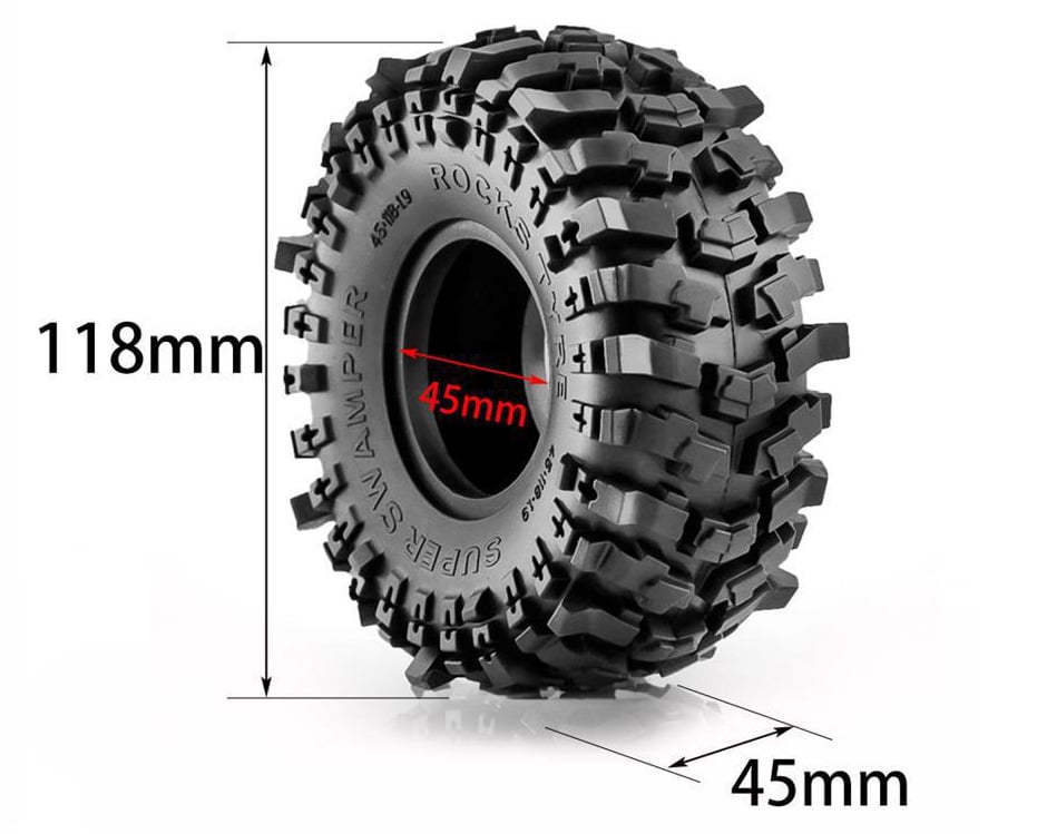 WT-19ES Set 1.9 crawler tires (4)