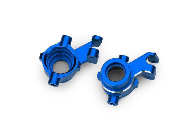 10237-BLUE Traxxas Steering blocks, alum w/threadlock, left&right(2)(Blue)