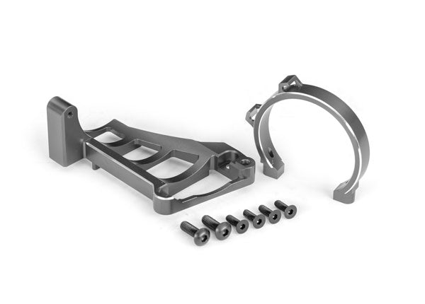 10262-GRAY Traxxas Motor mounts (front & rear) (gray-anodized aluminum)