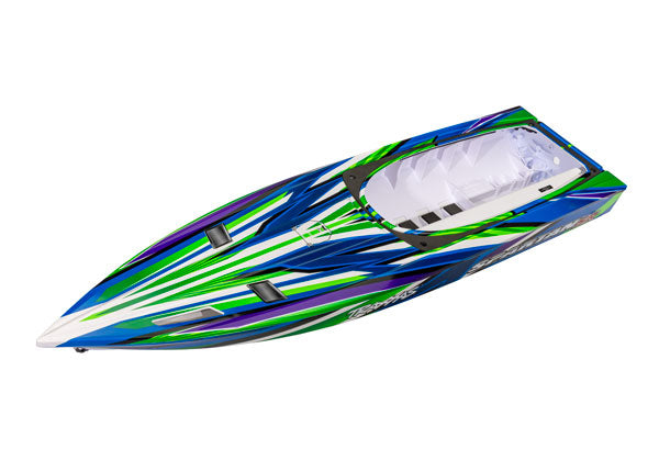 10315-GRN Traxxas Hull, Spartan SR, green graphics (fully assembled)