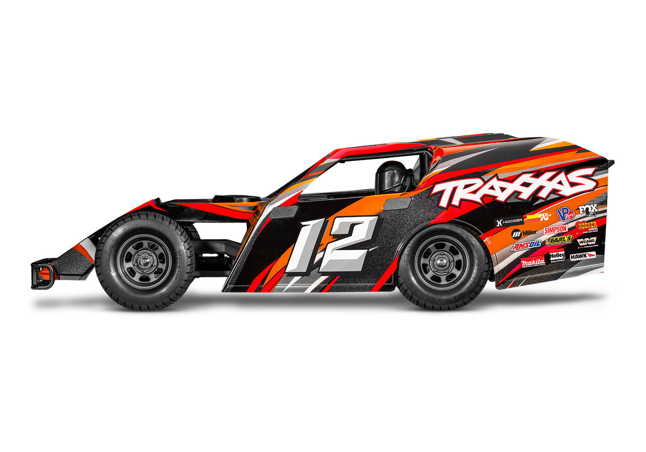 TRA104354-74 Traxxas 1/10 MudBoss BL-2S with Clipless Body - Orange [in store : 21/06 - Online : 5/07]