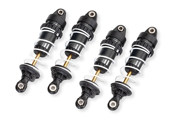 10765-GRAY Traxxas Shocks, GTR long, PTFE (assembled with springs) (4)