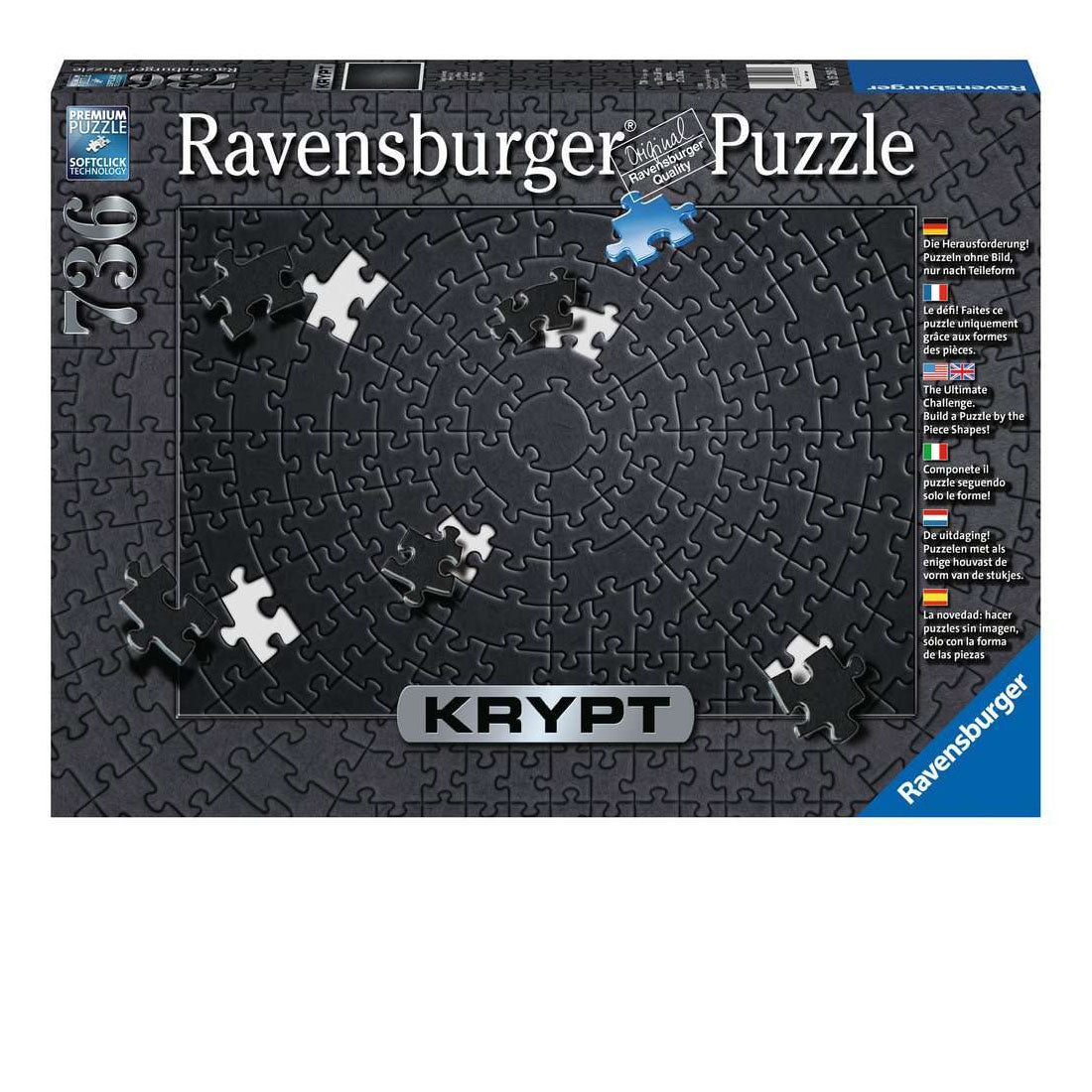 Puzzle Krypt Black 736 pièces ancien