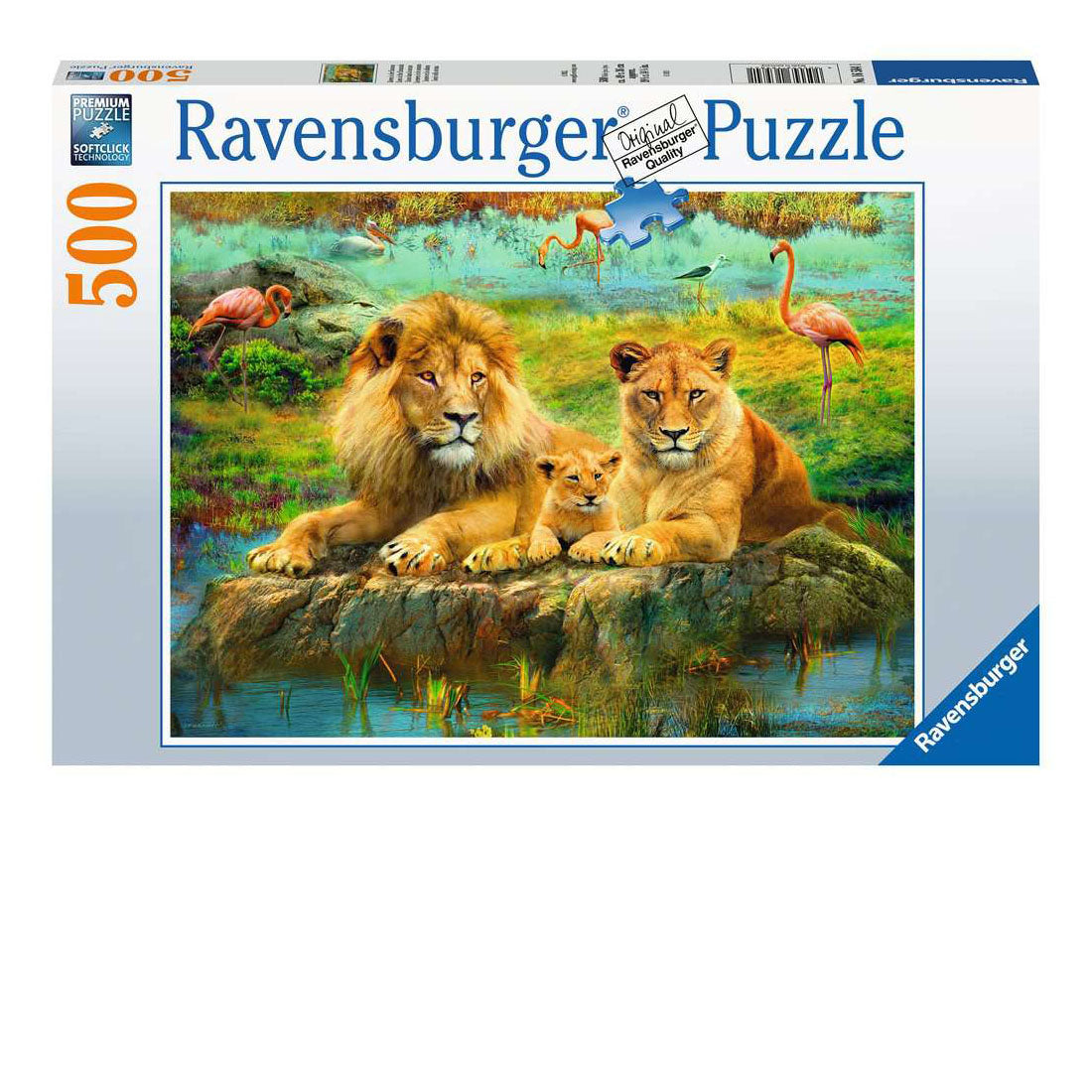 Lions in the Savanna 500-Piece Puzzle Old