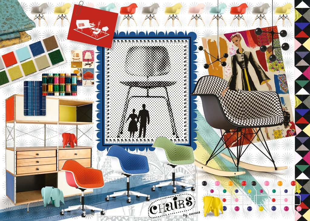 Eames Design Spectrum 1000-Piece Puzzle Old