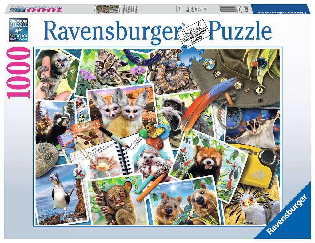 Traveler's Animal Journal 1000-Piece Puzzle Old Box