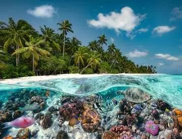 Puzzle 2000 pièces Une plongée aux Maldives