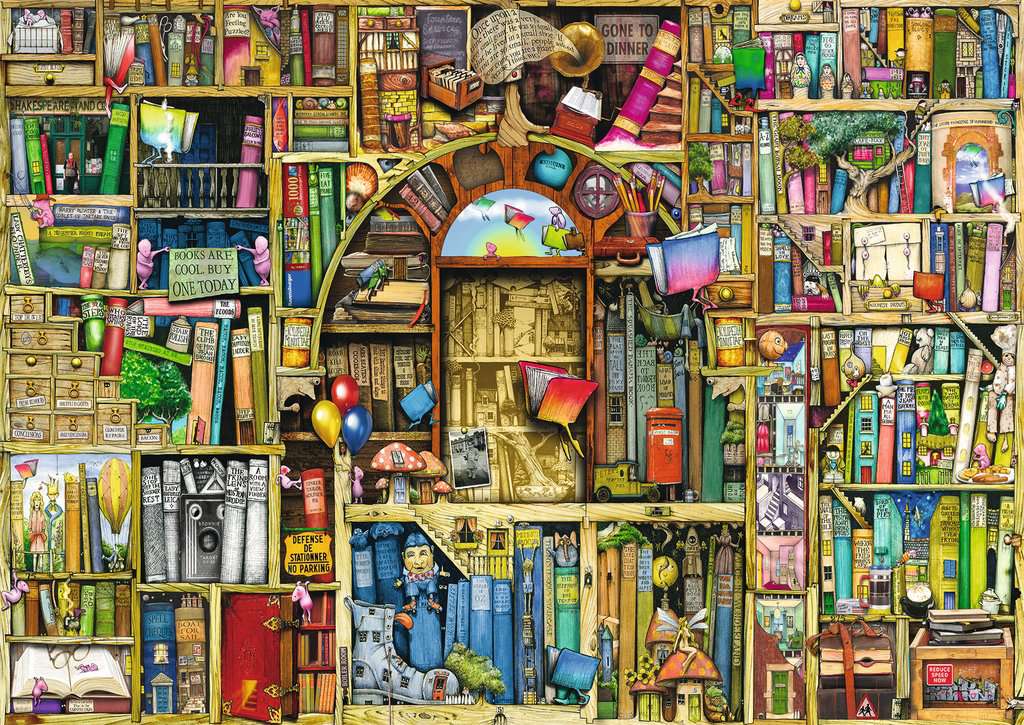 The Bizarre Bookshop 2 1000-Piece Puzzle Old