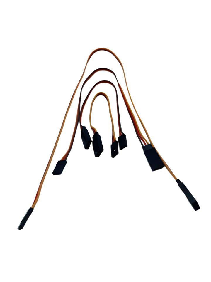 WAGCABSVREXT4 Servo Extensions Cables (Variety pack of 4)