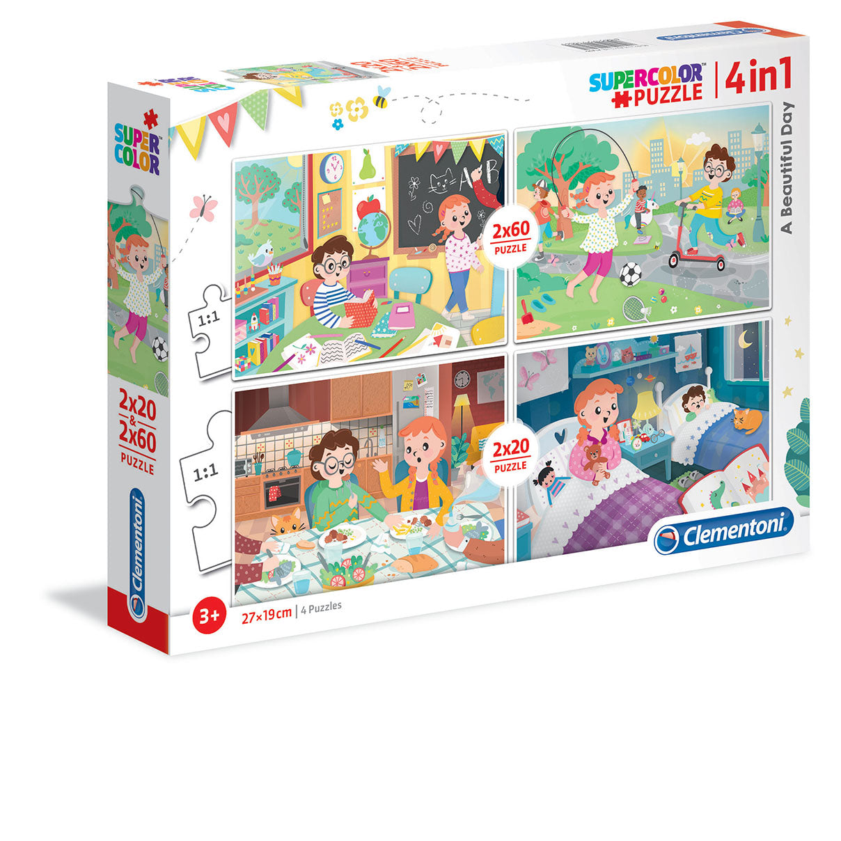 Puzzle 4 en 1 pour enfants – Une belle journée