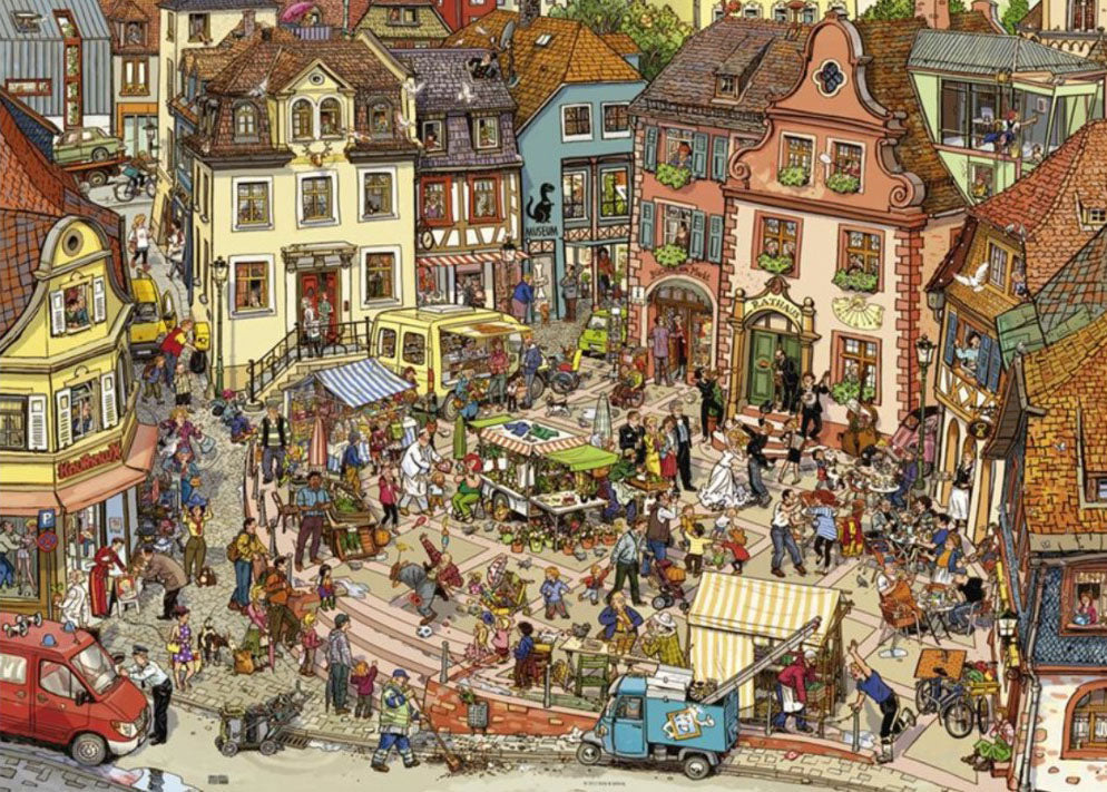 Market Place 1000-Piece Puzzle