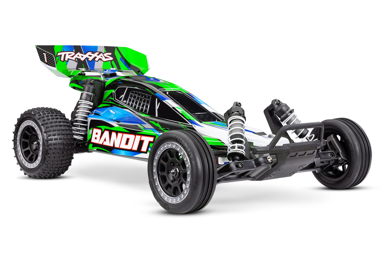 24254-8 Buggy Traxxas Bandit 1/10 HD avec TQ 2,4 GHz - Vert 