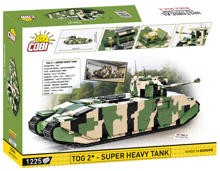 COBI-2544 COBI 1225 PCS HC WWII /2544/ TOG 2 SUPER HEAVY TANK