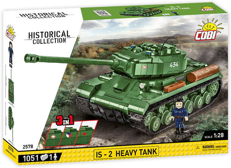 COBI-2578 COBI 1051 PCS HC WWII /2578/ IS-2 3IN1