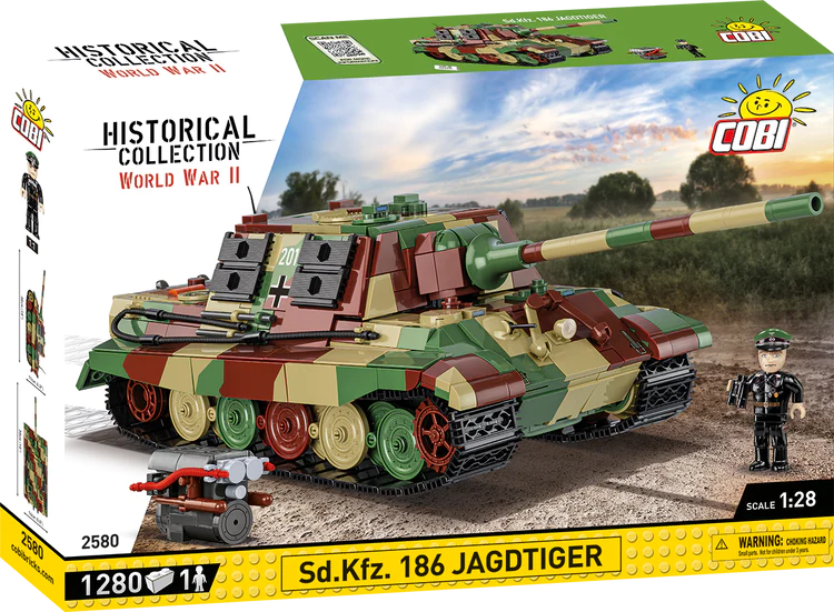 COBI-2580 COBI 1280 pièces HC seconde guerre mondiale /2580/ SD.KFZ. 186 - JAGTIGER