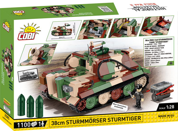 COBI-2585 Pistolet d'assaut Sturmmörser Sturmtiger de 38 cm