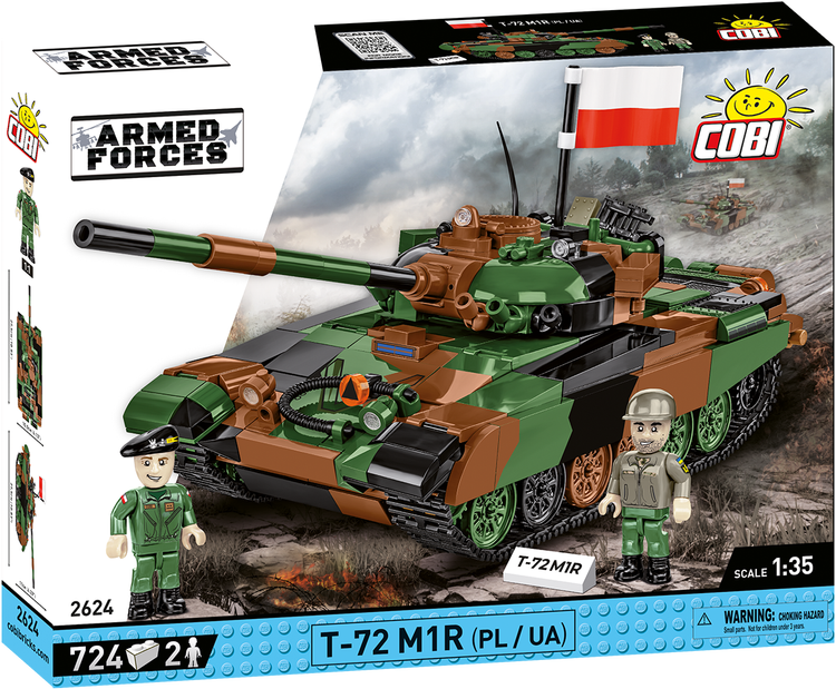 COBI-2624 COBI 724 pièces FORCES ARMÉES /2624/ T-72 M1R 2IN1 PL&amp;UKR 