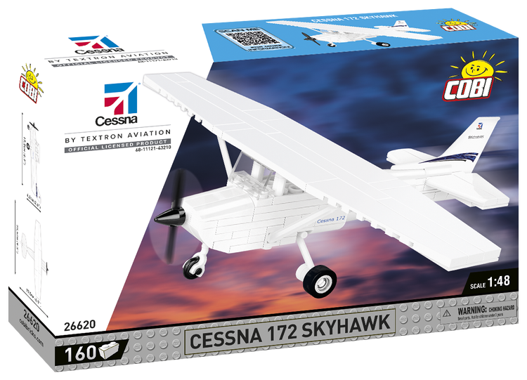 COBI-26620 Cessna 172 Skyhawk Aircraft (White)