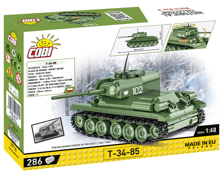 COBI-2716 COBI 286 PCS HC WWII /2716/ T-34-85