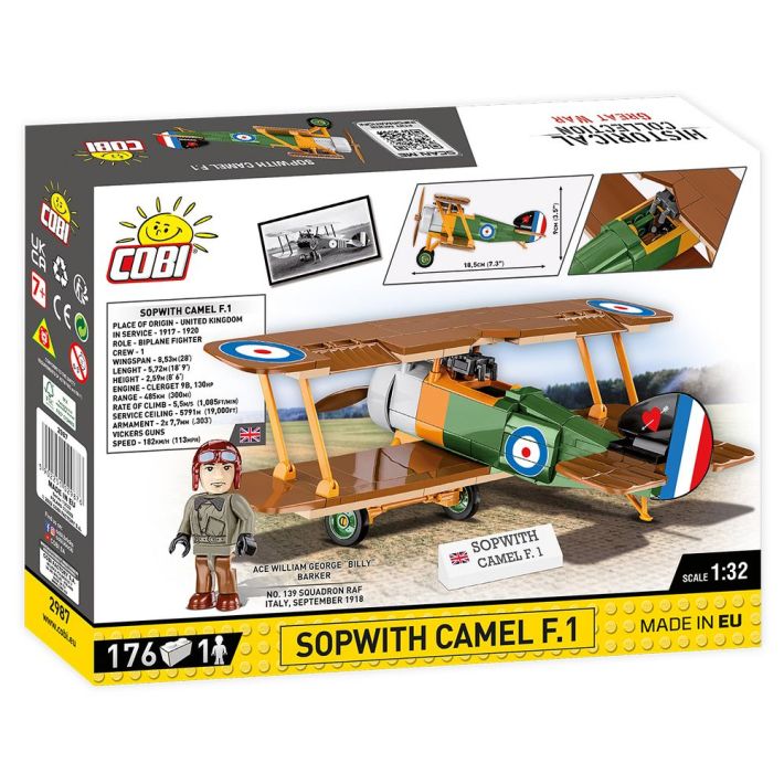 COBI-2987 COBI 176 PCS 'HC GRANDE GUERRE /2987/ SOPWITH. F.1 CHAMEAU 1