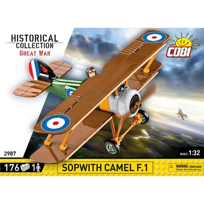 COBI-2987 COBI 176 PCS 'HC GRANDE GUERRE /2987/ SOPWITH. F.1 CHAMEAU 1