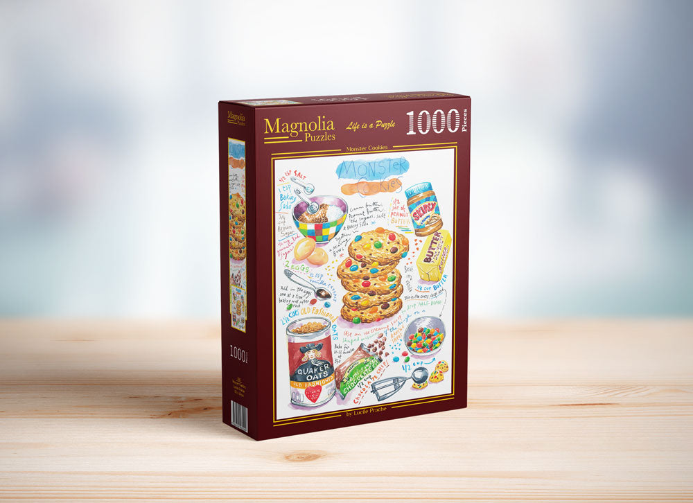 Monster Cookies 1000-Piece Puzzle