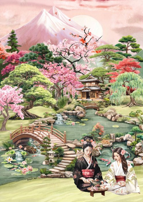 Tea Garden 1000-Piece Puzzle