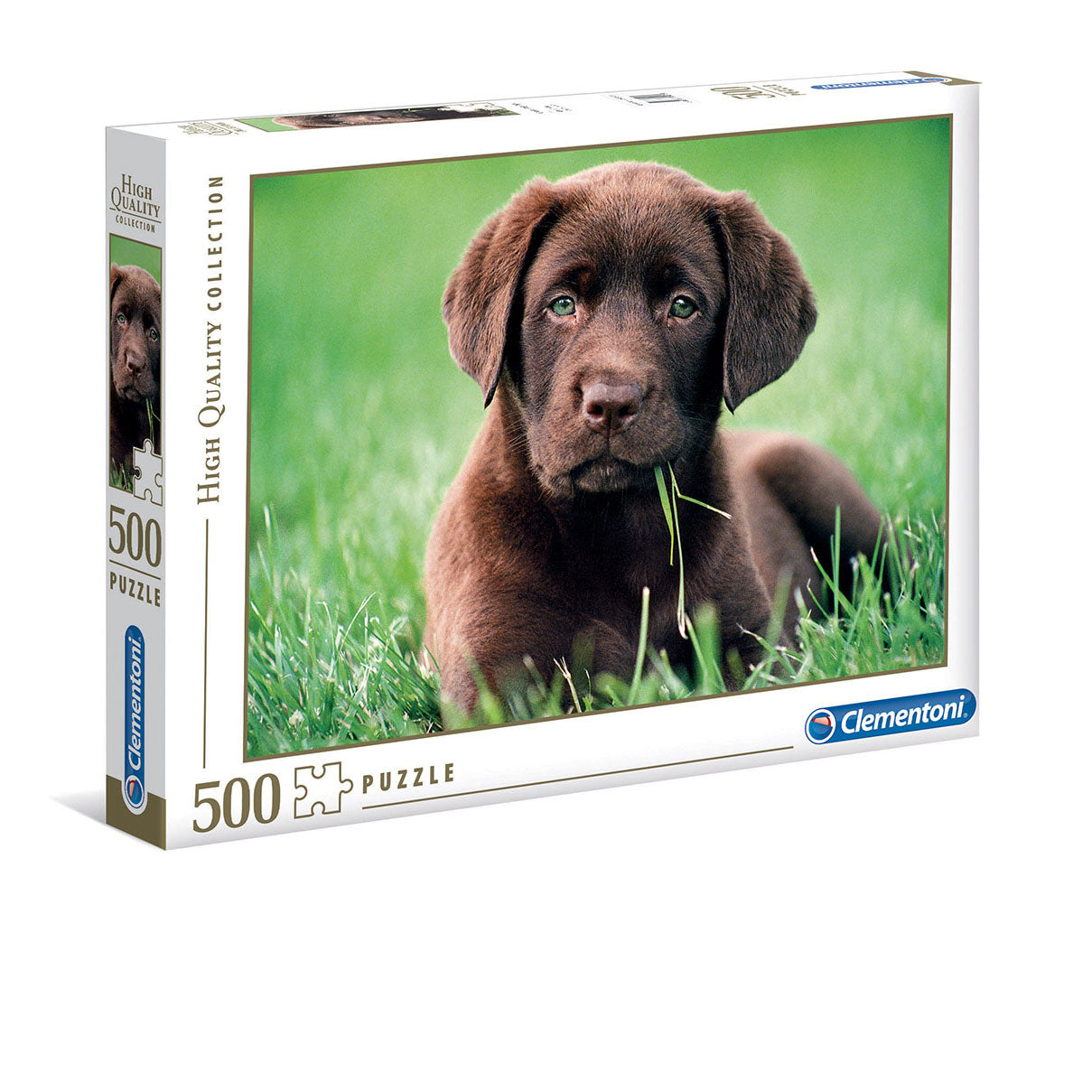 Chocolate Puppy 500-Piece Puzzle