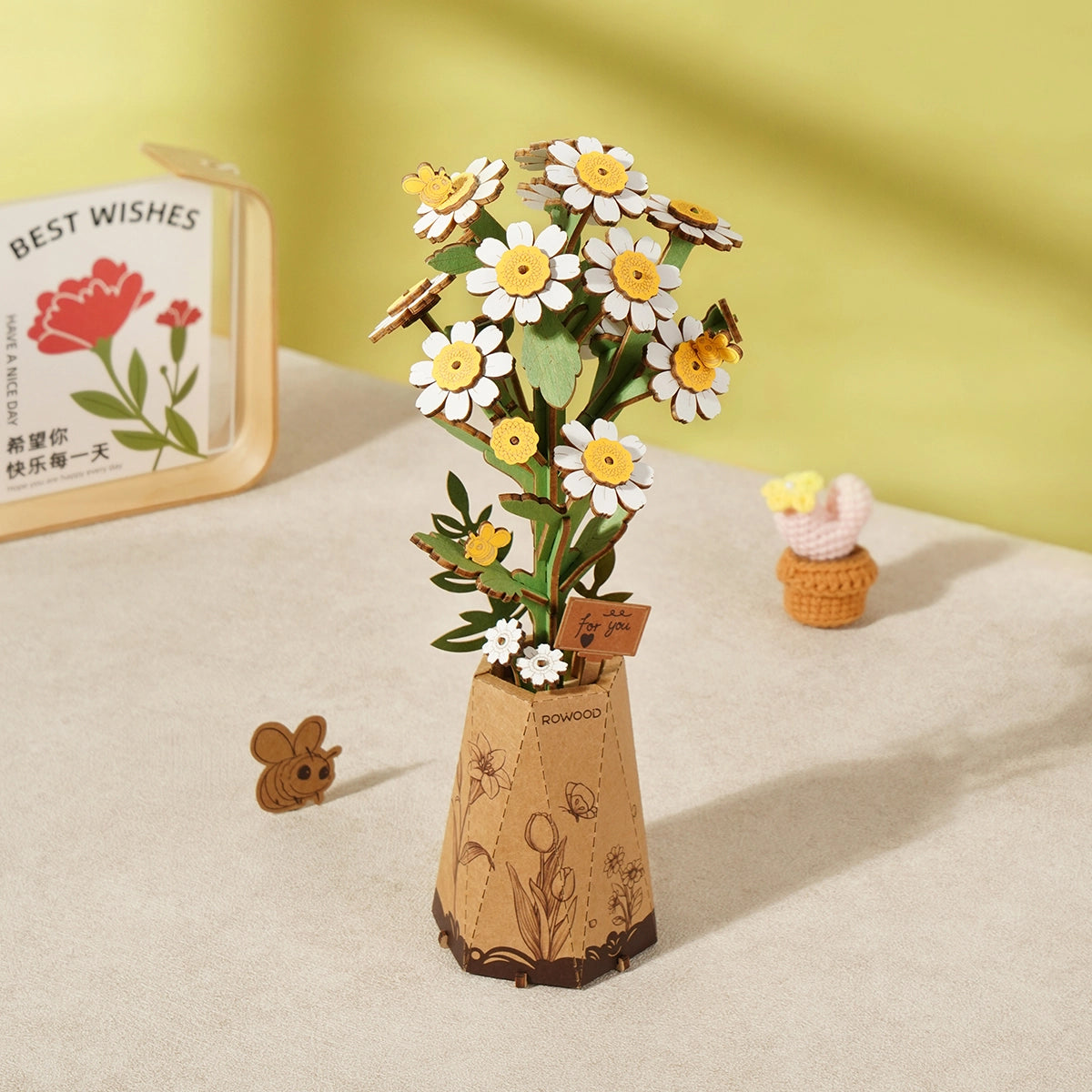 ROETW061 Rowood DIY Chamomile 3D Wooden Puzzle