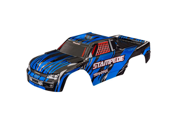 3620A-BLUE Traxxas Body, Stampede, blue (painted, for clipless mounting)