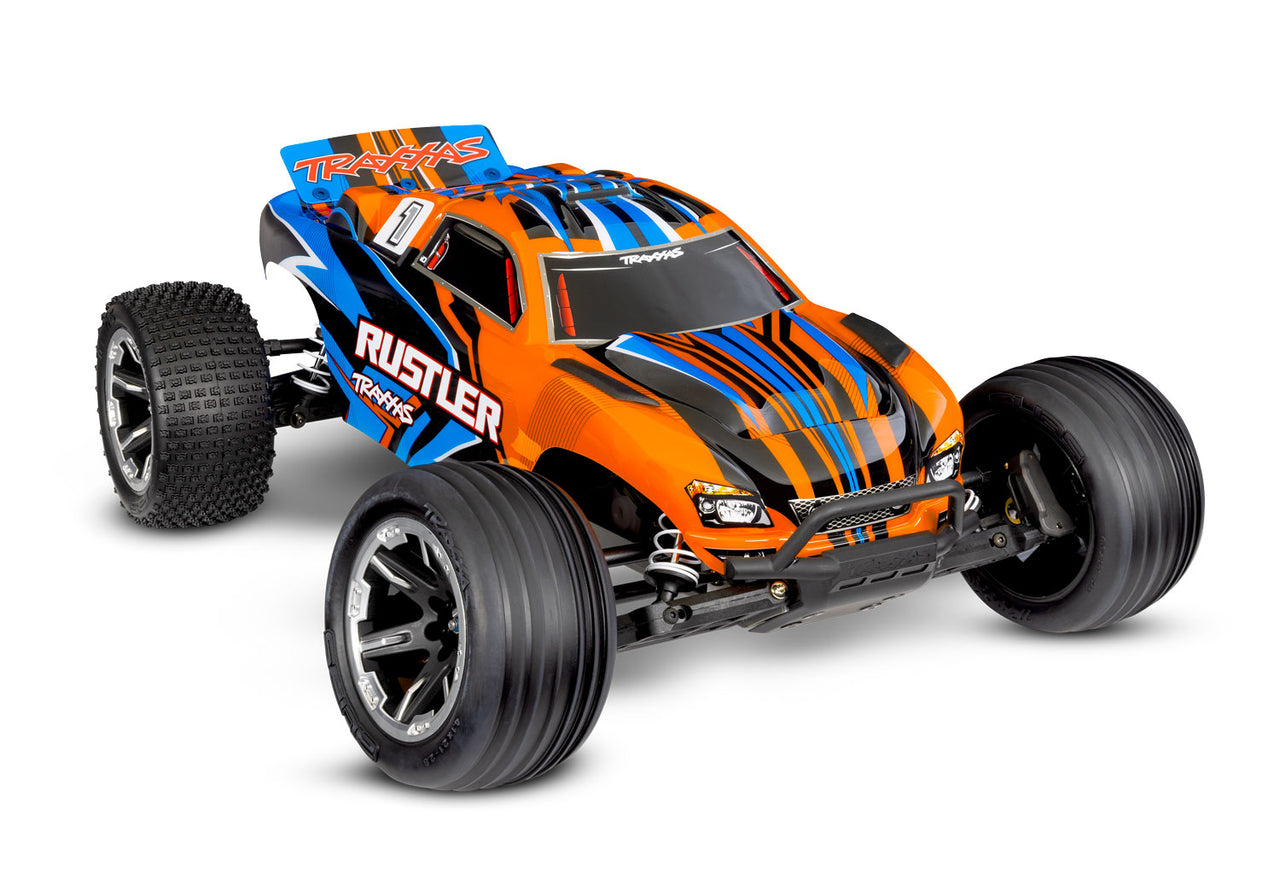 37254-8 Traxxas Rustler 1/10 Stadium Extreme Heavy Duty Truck - Orange