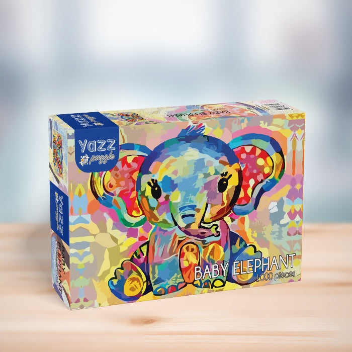 Puzzle bébé éléphant 1000 pièces