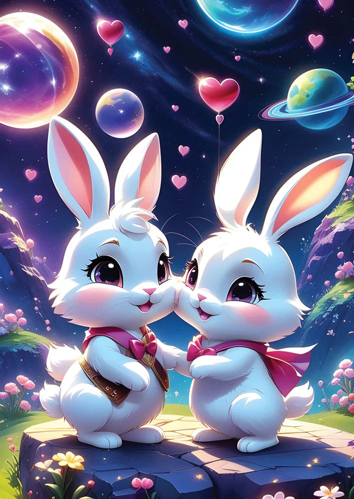 Bunnies in Love 1000-Piece Puzzle