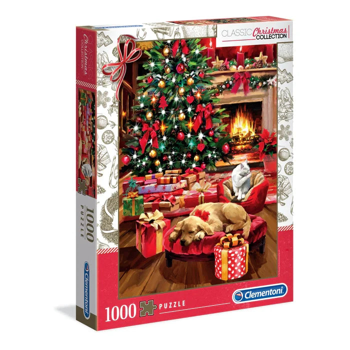 Puzzle de 1000 pièces "Noël au coin du feu"