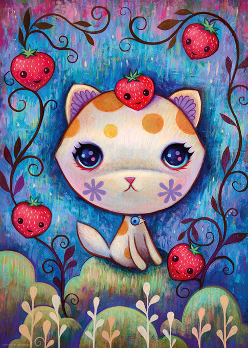 Strawberry Kitty 1000-Piece Puzzle