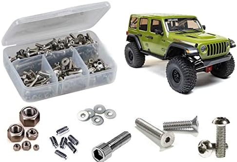 RCZAXI037 Stainless Steel Screw Kit: Axial SCX6 Jeep 1/6th