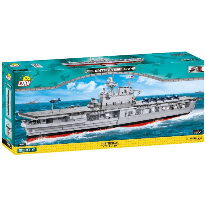 COBI-4815 COBI 2510 PCS COLECCIÓN HISTÓRICA BARCOS Segunda Guerra Mundial /4815/ WS USS ENTERPRISE