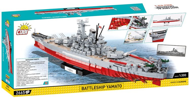 COBI-4833 COBI Battleship Yamato: Set #4833