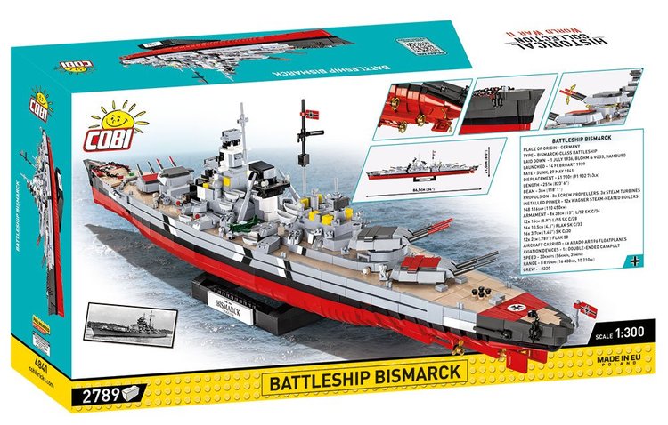 COBI-4841 COBI Battleship Bismarck: Set #4841