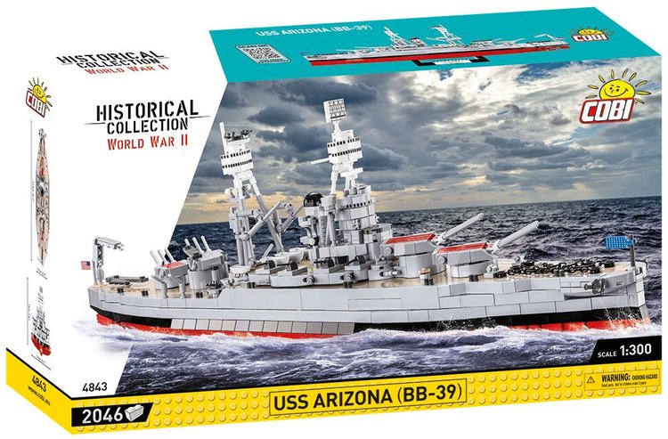 COBI-4843 COBI Battleship USS Arizona (BB-39): Set #4843