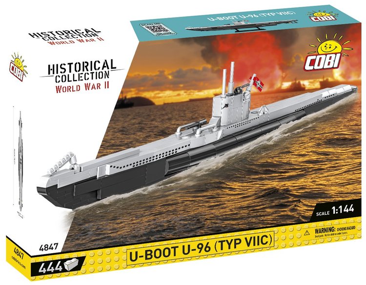 COBI-4847 COBI U-Boot U-96 (TYP VIIC) Submarine: Set #4847