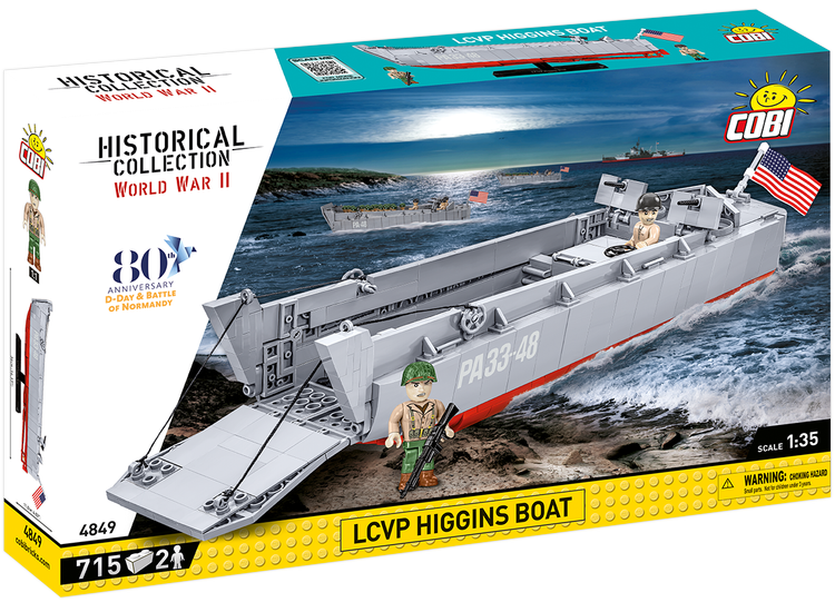 COBI-4849 LCVP Higgins Boat Landing Craft