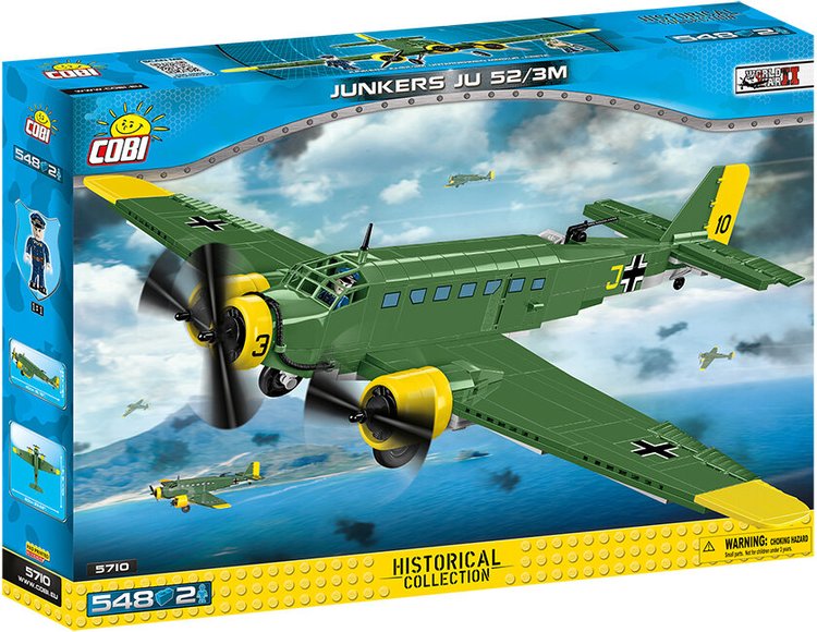 COBI-5710 Avion de transport COBI Junkers JU 52/3M : ensemble #5710