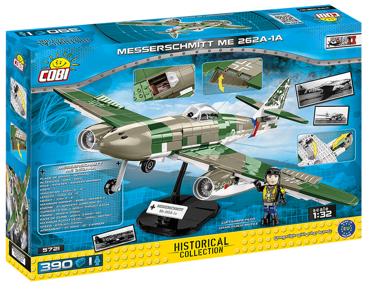 COBI-5721 COBI Messerschmitt ME 262A-1A: Conjunto #5721