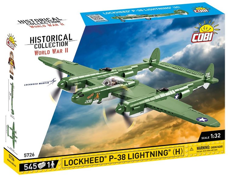 COBI-5726 COBI Lockheed P-38 Rayo (H): Conjunto #5726