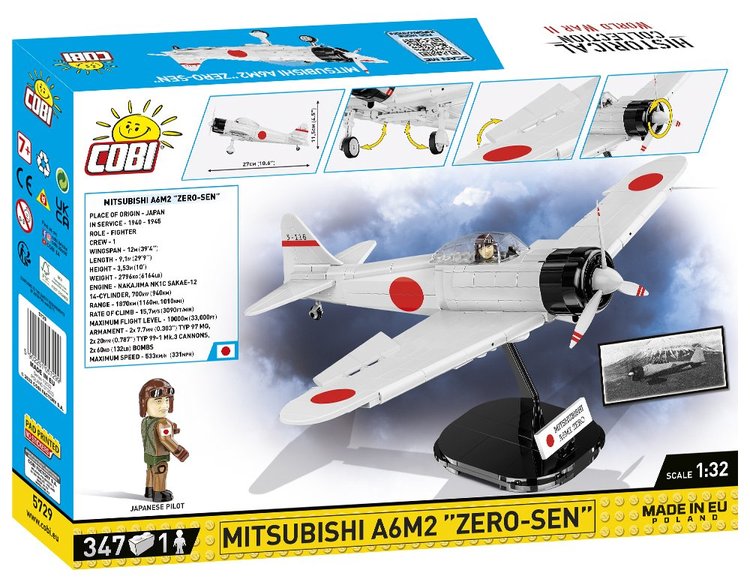 Chasseur COBI-5729 COBI Mitsubishi A6M2 "Zero-Sen"