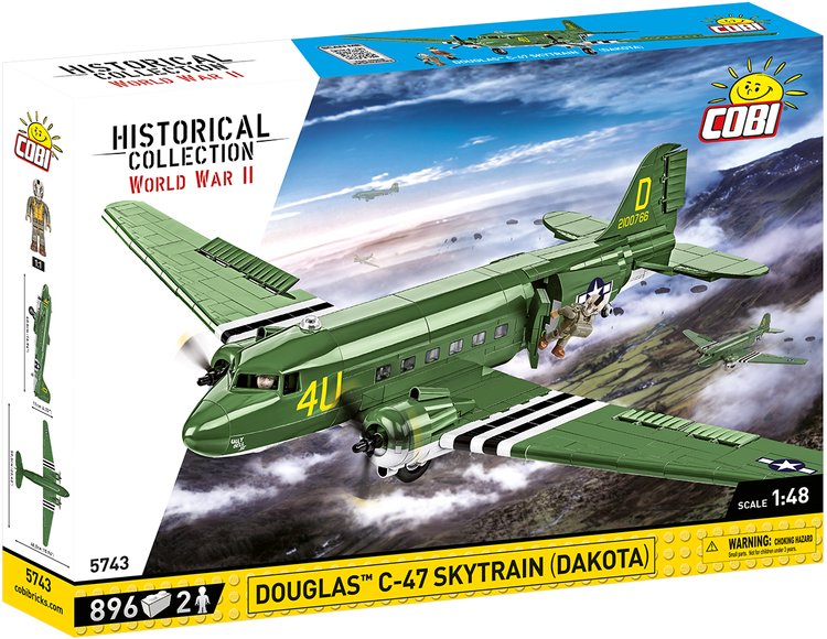 COBI-5743 COBI Douglas C-47 Skytrain (Dakota) Transport Plane : Set #5743