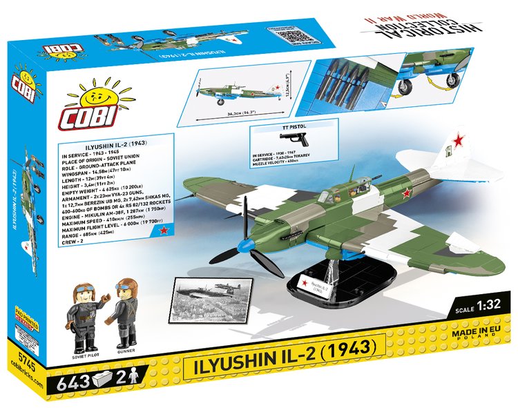 COBI-5745 COBI Ilyushin IL-2 (1943): Conjunto #5745