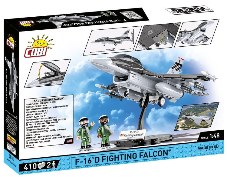 COBI-5815 COBI F-16D Fighting Falcon Jet: Set #5815